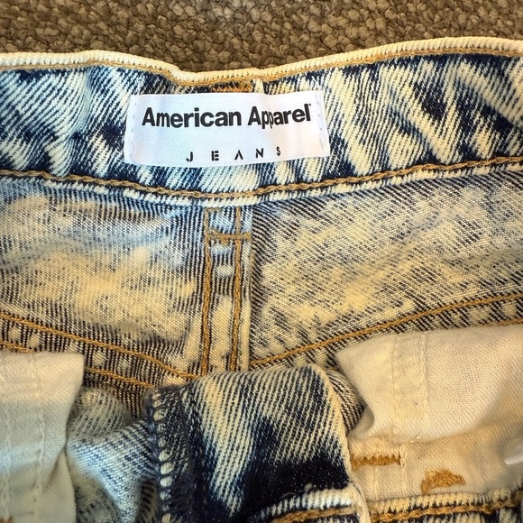 American Apparel Acid Wash Vintage Jean Shorts Y2K - Picture 6 of 10